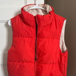 Orange Puffer Vest